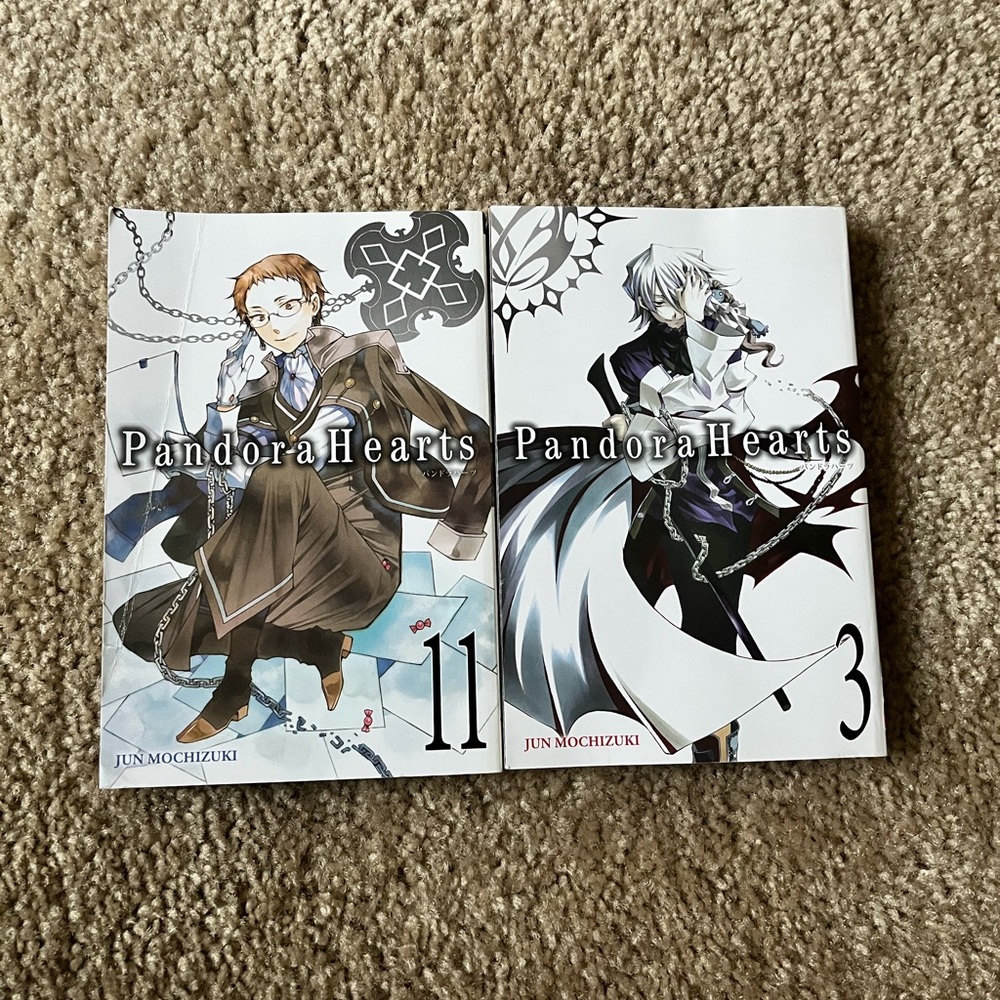 Hard to Find OOP Pandora Hearts Manga Volumes 3 & 11